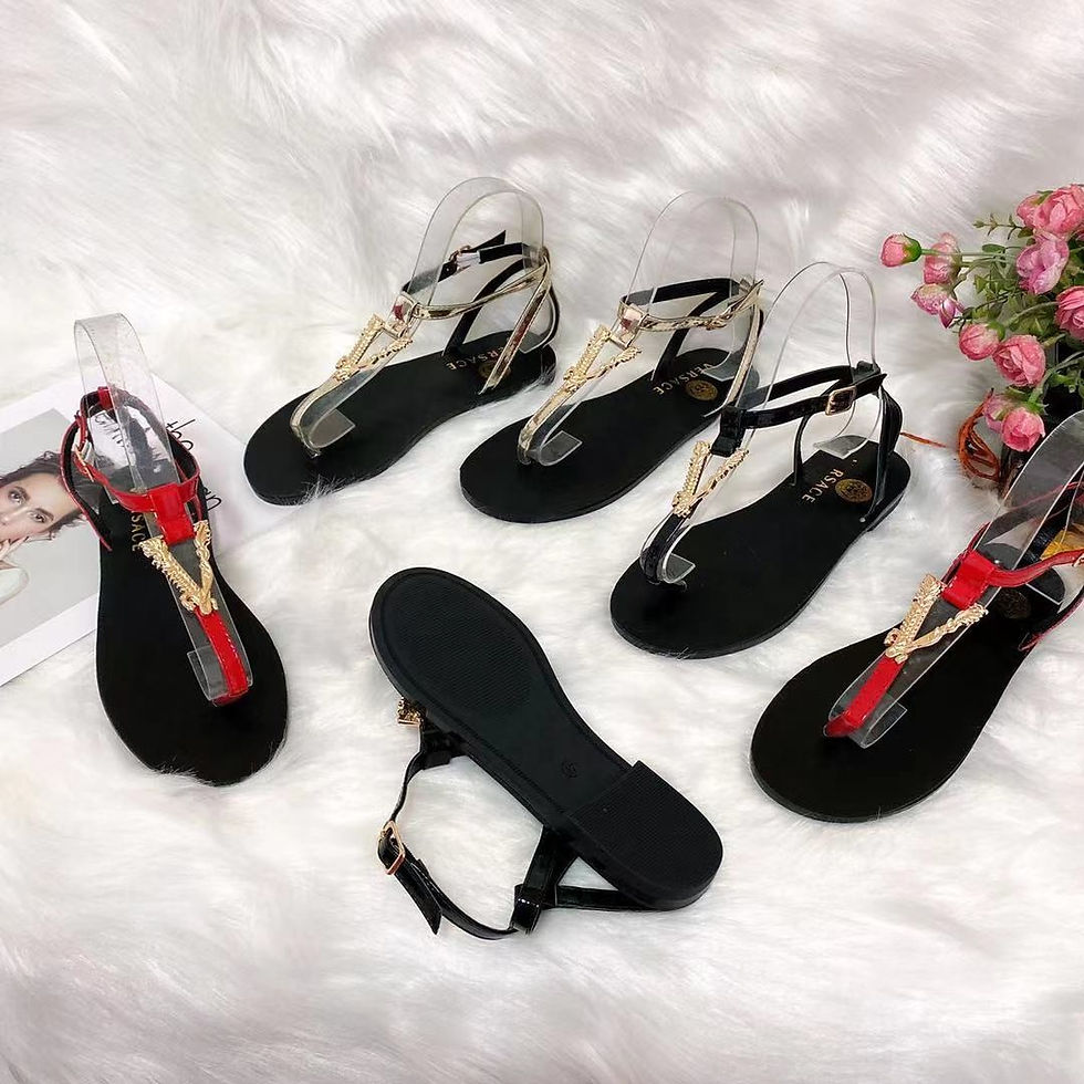 Thumbnail: Metal Accent Between-the-toe Sandals
