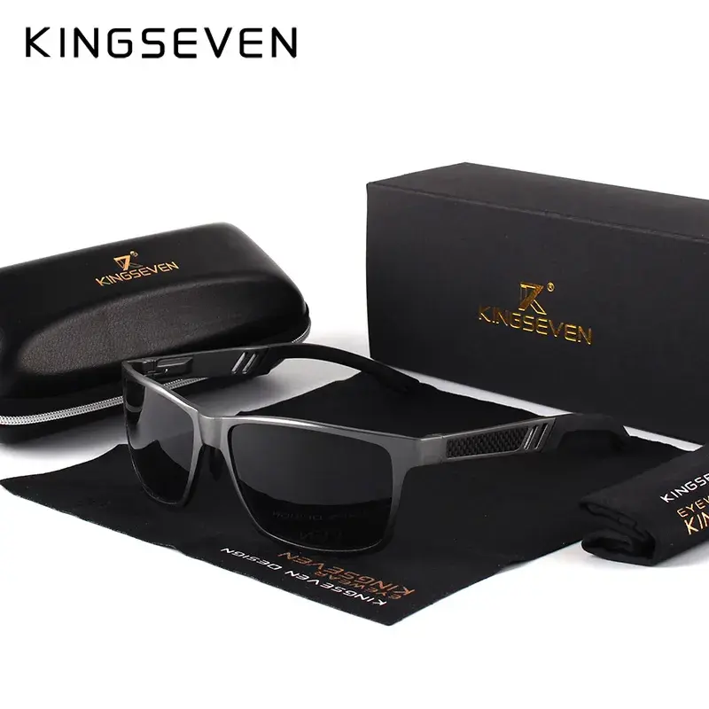 Thumbnail: Aluminum Square Polarized Mirror Sun Glasses
