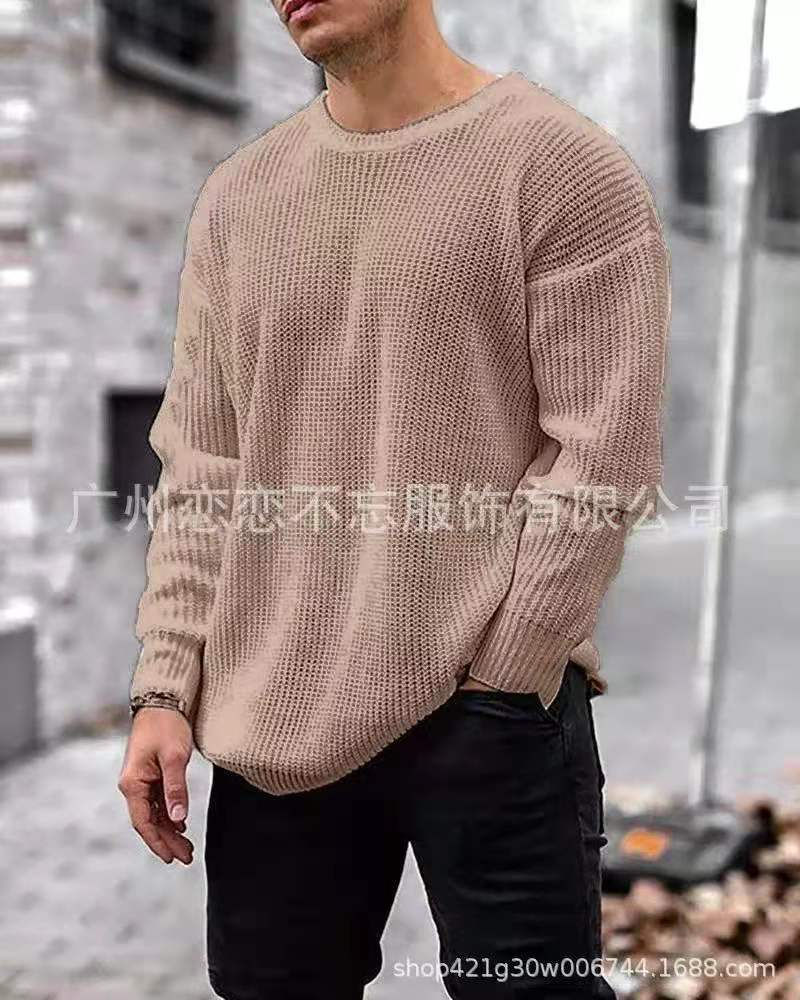 Thumbnail: Oversized Knit Pullover Men's Sweaters