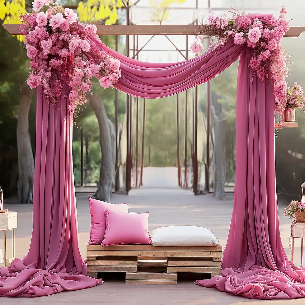 Thumbnail: Wedding Arch Flower Swag Arrangement