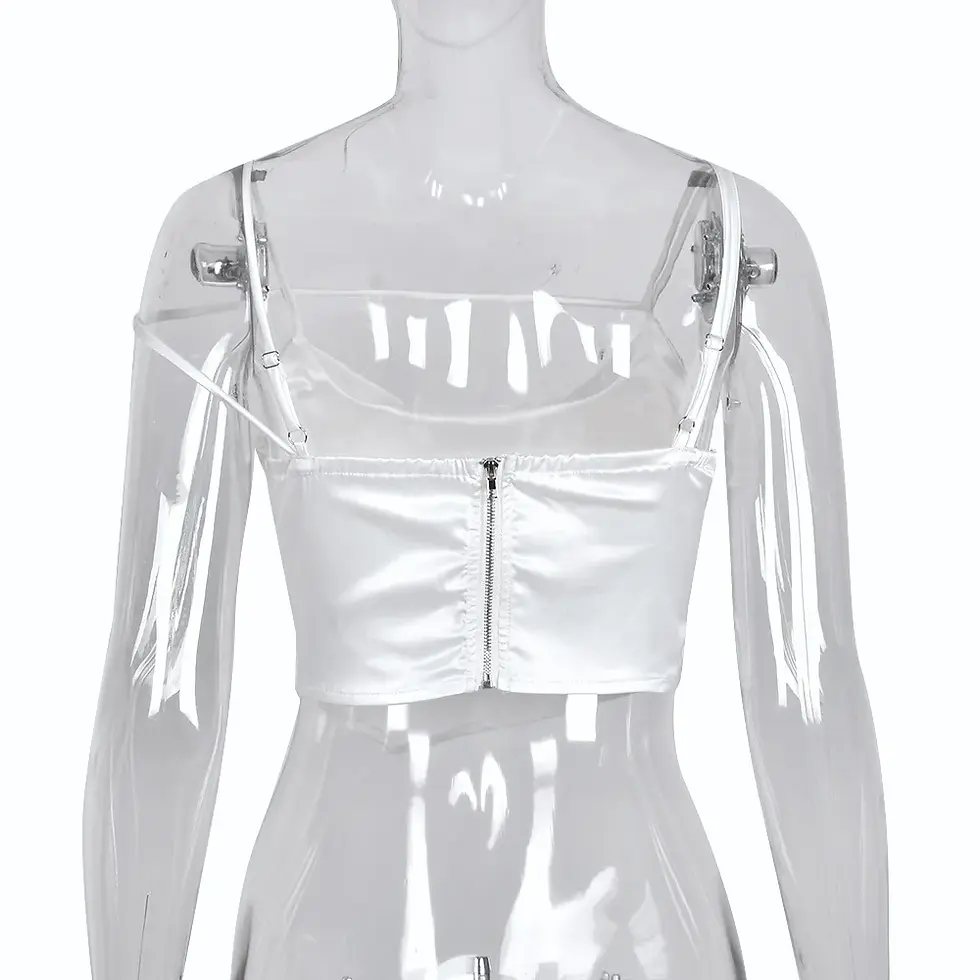 Thumbnail: Spaghetti Strap Silk Tank Top