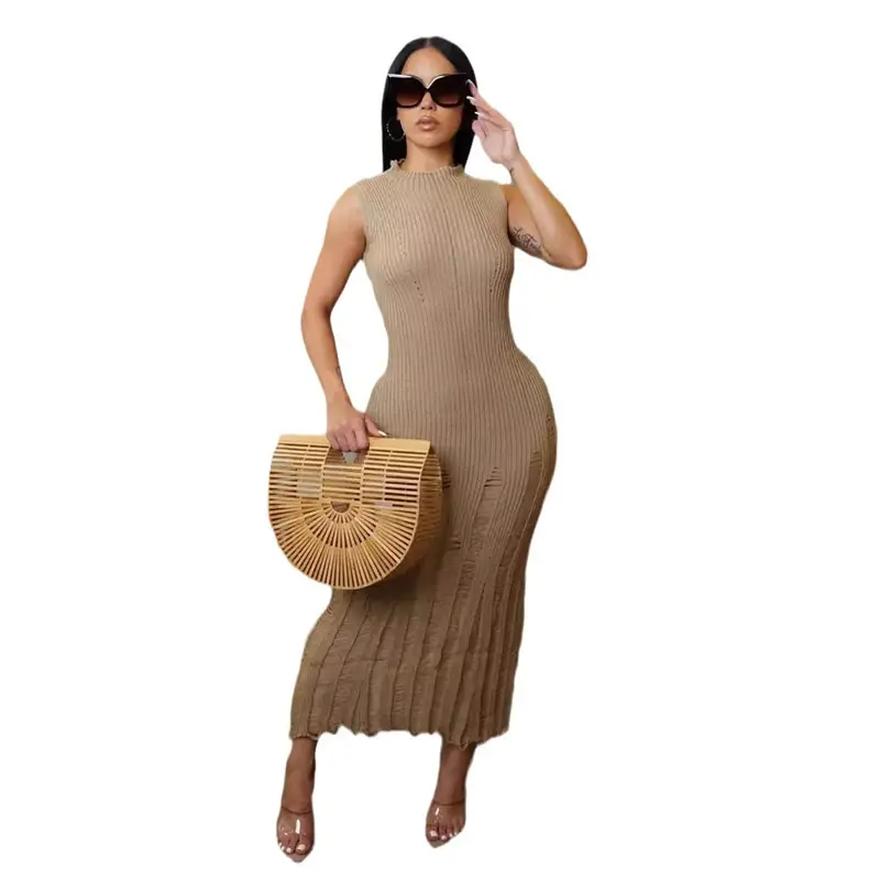 Thumbnail: Modest Chic Casual Knit JerseyMaxi Dress