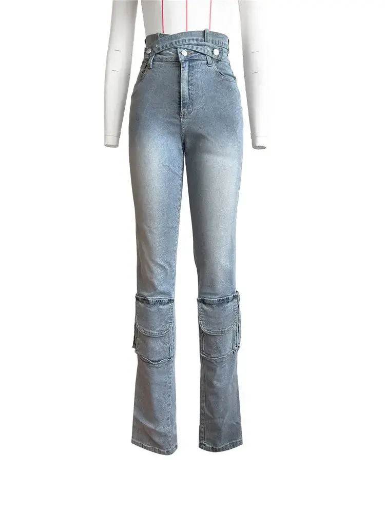 Thumbnail: Double Belt Jeans