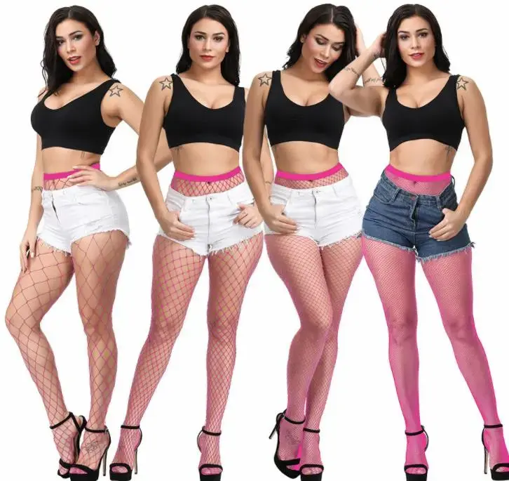 Thumbnail: Multicolor Fishnet Stockings, also available in plus sizes