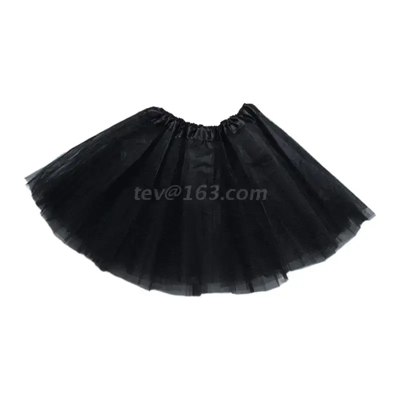 Thumbnail: Women Adult 80s Vintage Tulle Skirt Layered Short Tutu Ballet Mesh Petticoat