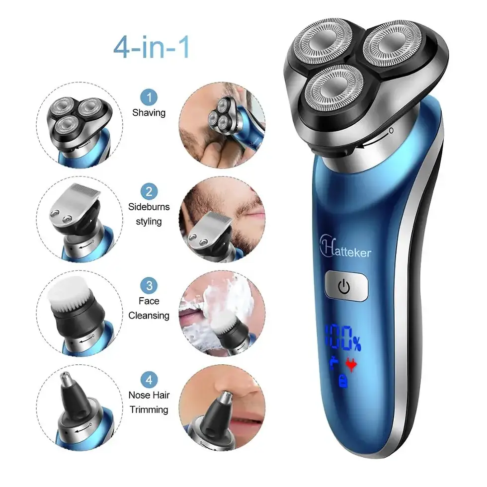 Thumbnail: HATTEKER 4 in 1 Rotary Electric Shaver