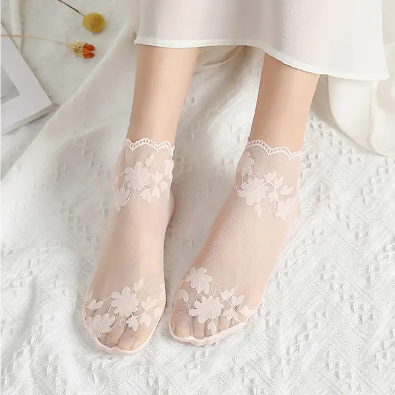 Thumbnail: Transparent Lace AnkleSock
