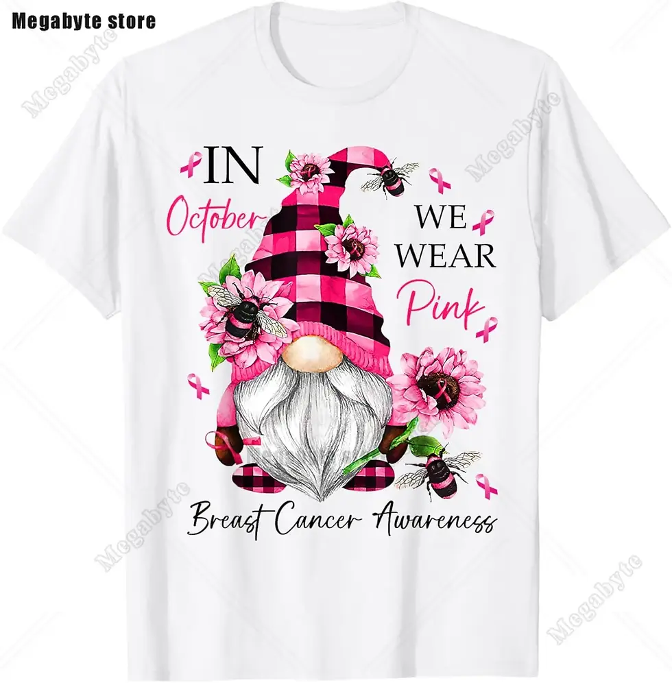Thumbnail: In October We Wear Pink Sugar Skull Shirt