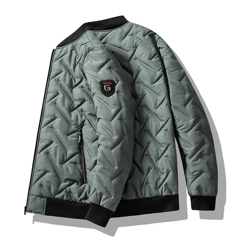 Thumbnail: Slim Fit Men's Casual Puffer Jacket