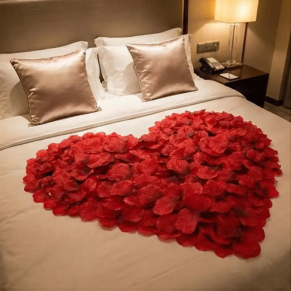 Thumbnail: 100-5000pcs Artificial Rose Petals Realistic Silk Flower Confetti