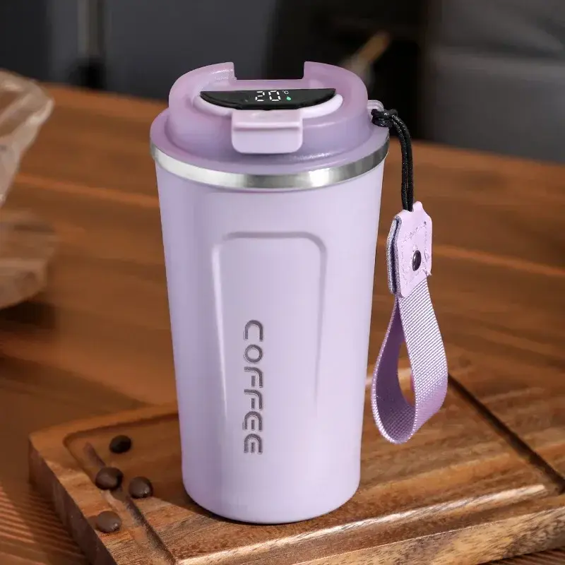Thumbnail: Stainless Steel Coffee Cup w/ Temperature Display