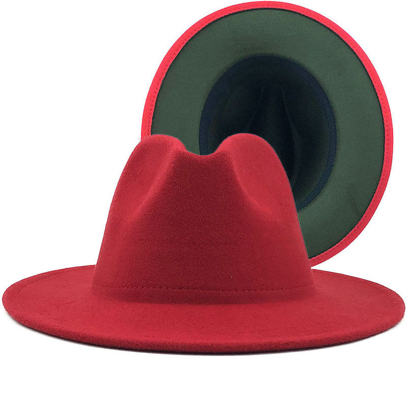 Thumbnail: New Original 2021 Unisex Red Bottom Fedora Hats