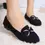Thumbnail: Flat Casual Womens Accented Bow Loafer