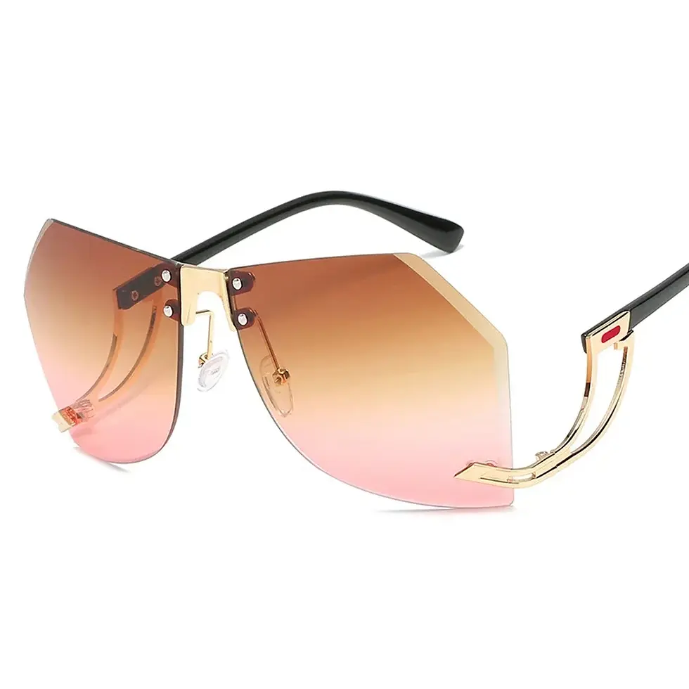 Thumbnail: Irregular Rimless Sunglasses