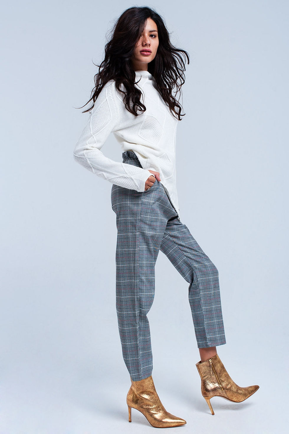 Thumbnail: Red Tartan Pattern Pants