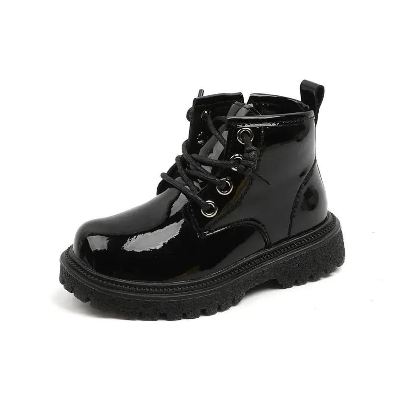 Thumbnail: 2024 New Spring Baby Boots for Girls Leather Waterproof Boys Rubber Ankle Boots