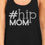 Thumbnail: Hip Mom Women's Black Graphic Tank Top