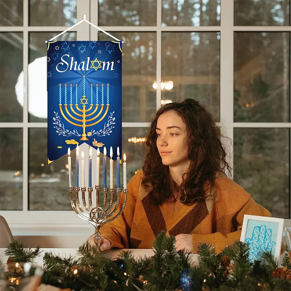 Thumbnail: Hanukkah Porch Decor