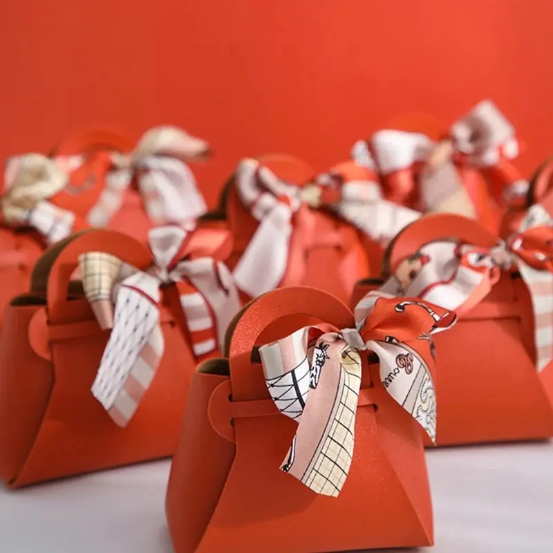 Thumbnail: 10PCS PU Leather Gift Bags