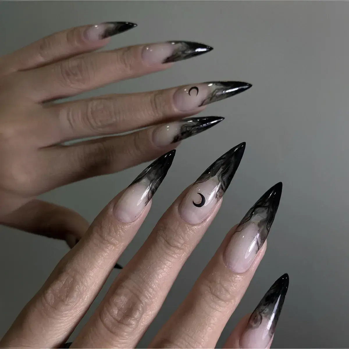 Long Almond Fake Nails 24pcs