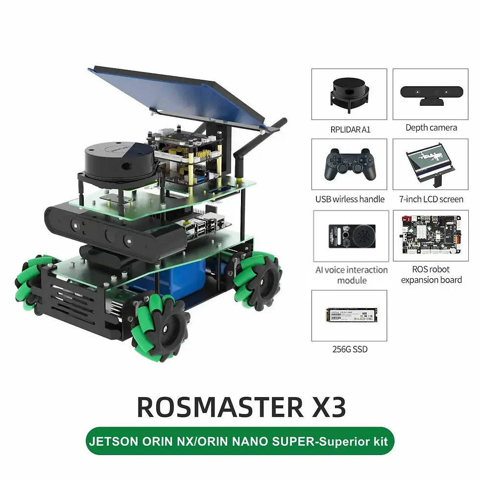 Thumbnail: ROSMASTER X3 ROS2 Robot Aluminum Alloy Frame Autopilot