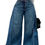 Thumbnail: Loose Wide Leg Jeans Stitching Bell-Bottom Pants Tassel Trousers