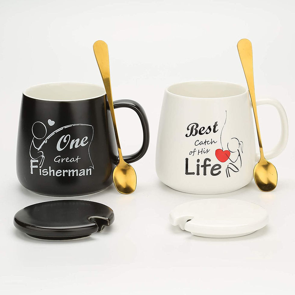 Thumbnail: 15 OZ Coffee Couple Mug Gift Set