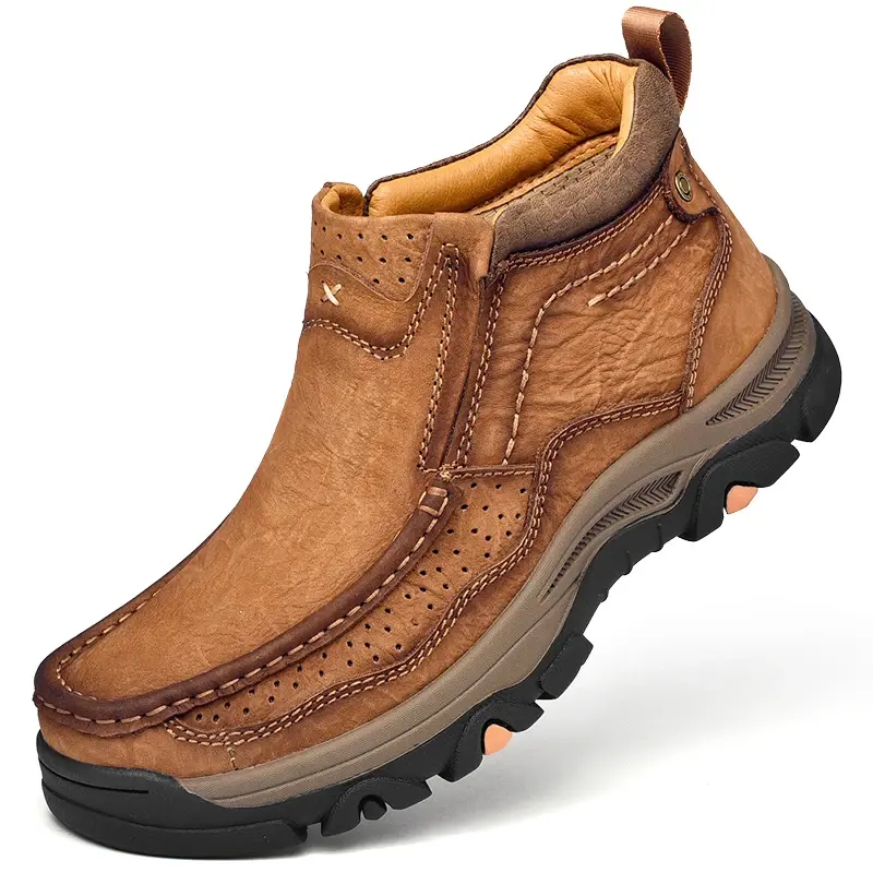 Thumbnail: Men's Genuine Leather Ankle Boots