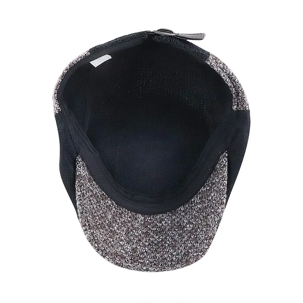 Thumbnail: Knitted Wool Newsboy Cap