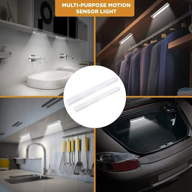 Thumbnail: LED Light Sensor Under Cabinet Lighting USB