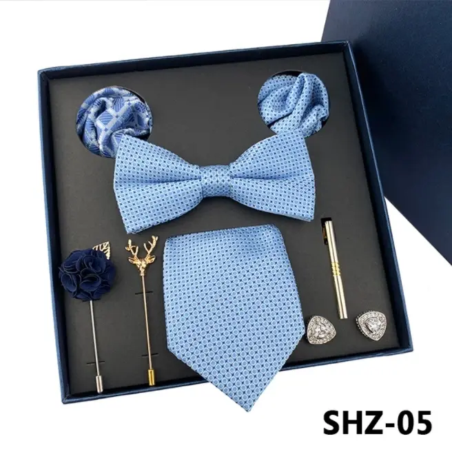 Thumbnail: Luxury Best Gift Men Bow Tie Necktie Brooches Set Paper Packaging Box for Tie