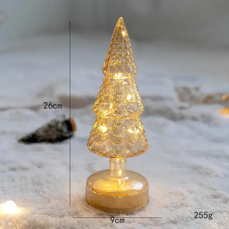 Thumbnail: Glowing Glass Christmas Tree Ornaments