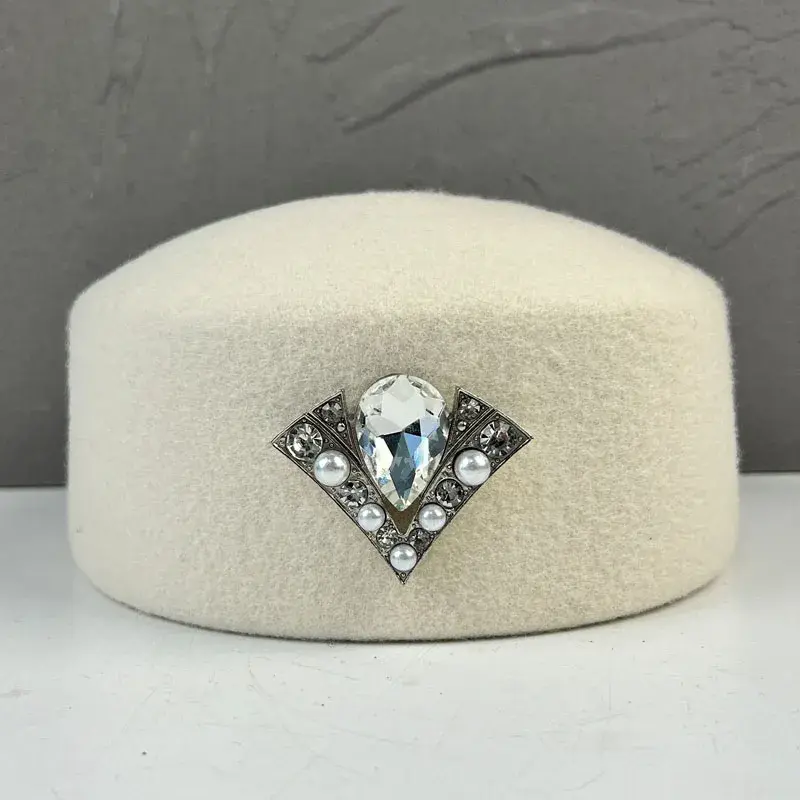 Thumbnail: LuxuryV-Diamond Flat-Top Fedora