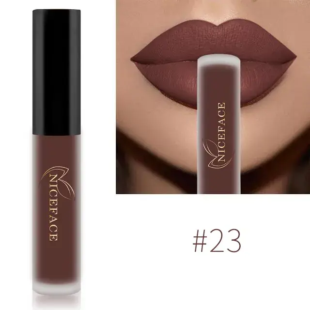 Thumbnail: 34 Color Waterproof Nude Matte Liquid Moisturizing Lipgloss