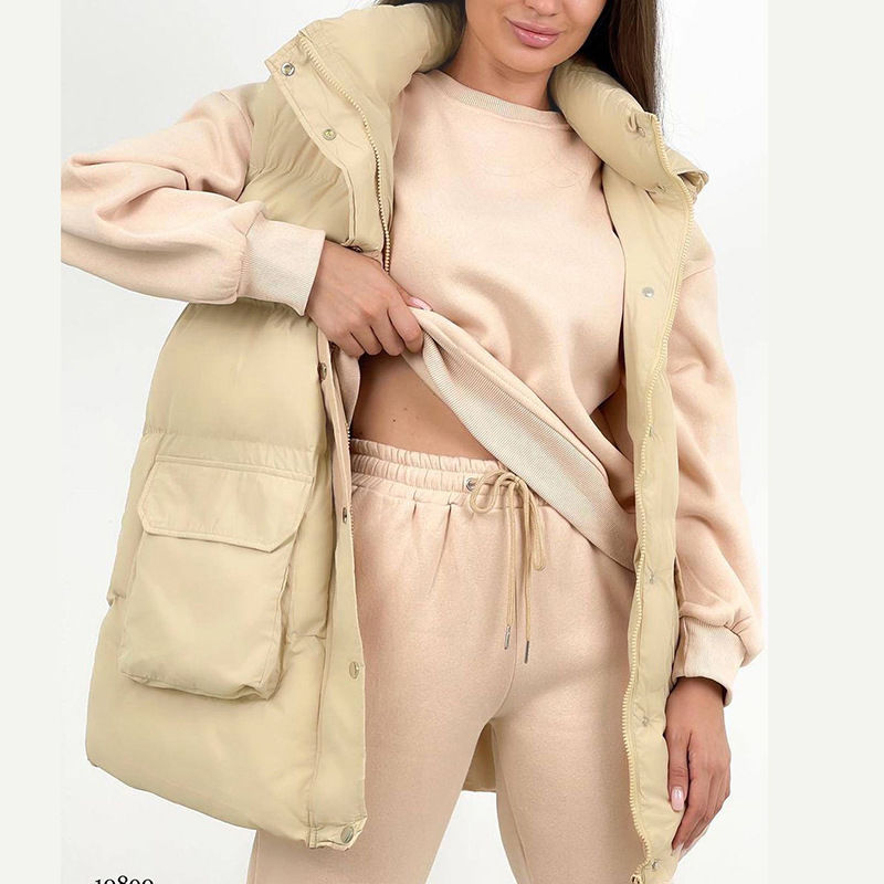 Thumbnail: Ladies Puffy Sleeveless Vest Coats