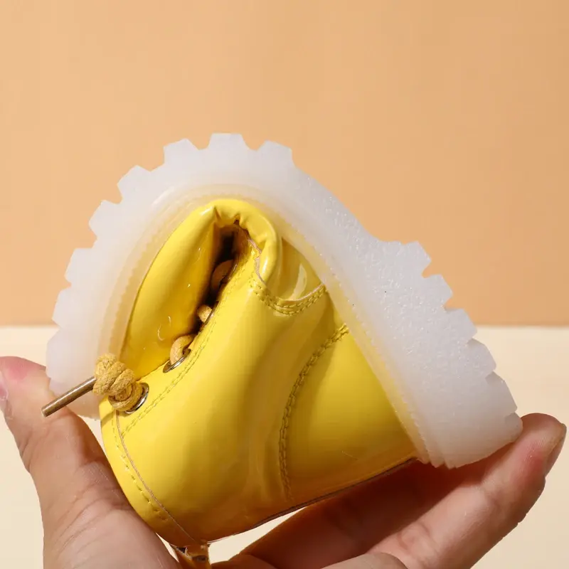Thumbnail: 2024 New Spring Baby Boots for Girls Leather Waterproof Boys Rubber Ankle Boots