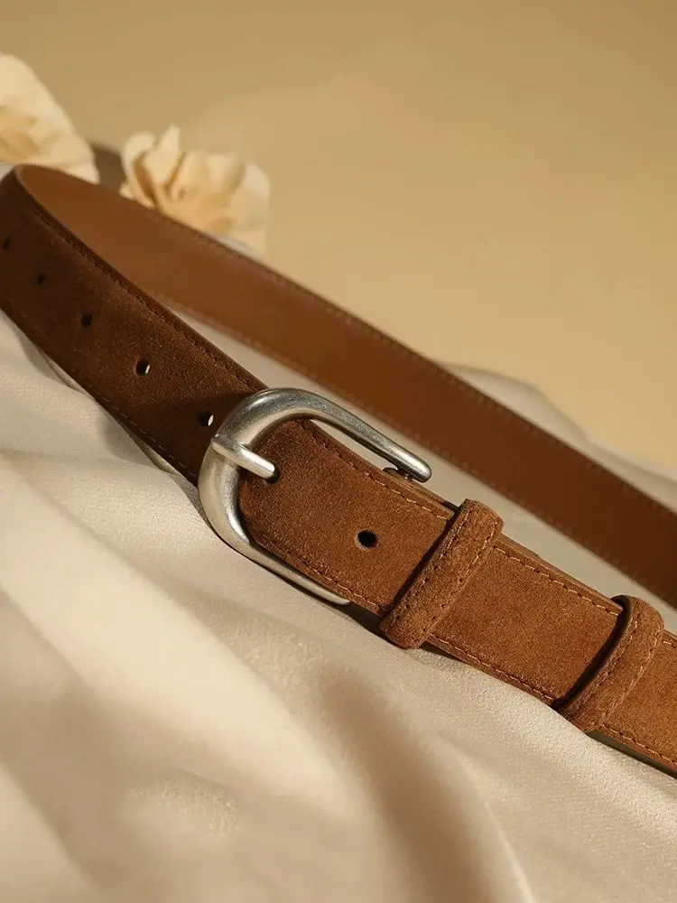Thumbnail: Casual Genuine Suede Belts for Women