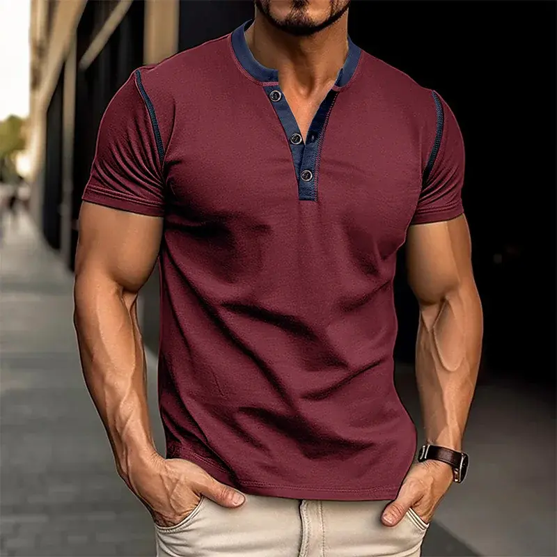 Thumbnail: Men's Plain Short Sleeve T Shirt
