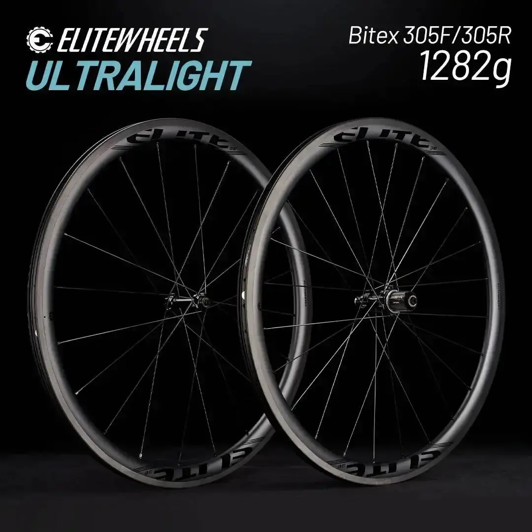 ELITEWEELS 1282g Ultralight Road Bike Carbon Fiber