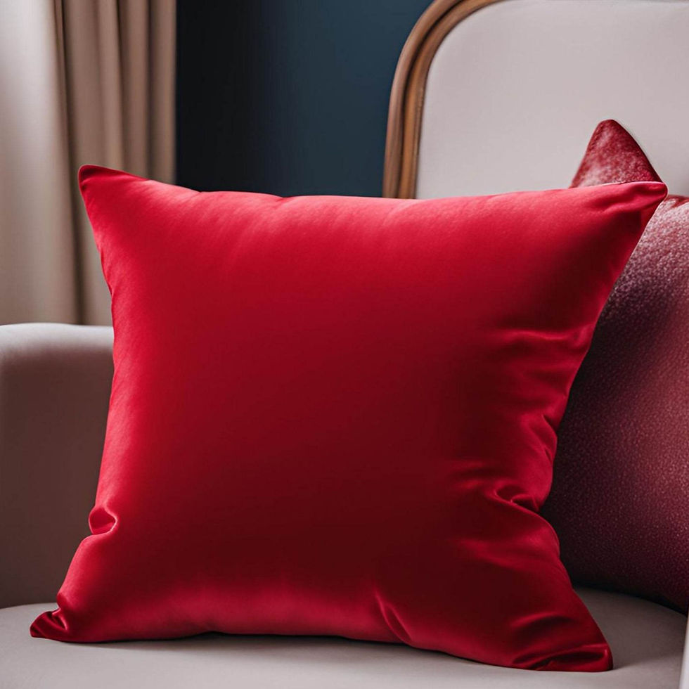 Thumbnail: Amber Rose Luxury Throw Pillow in Red