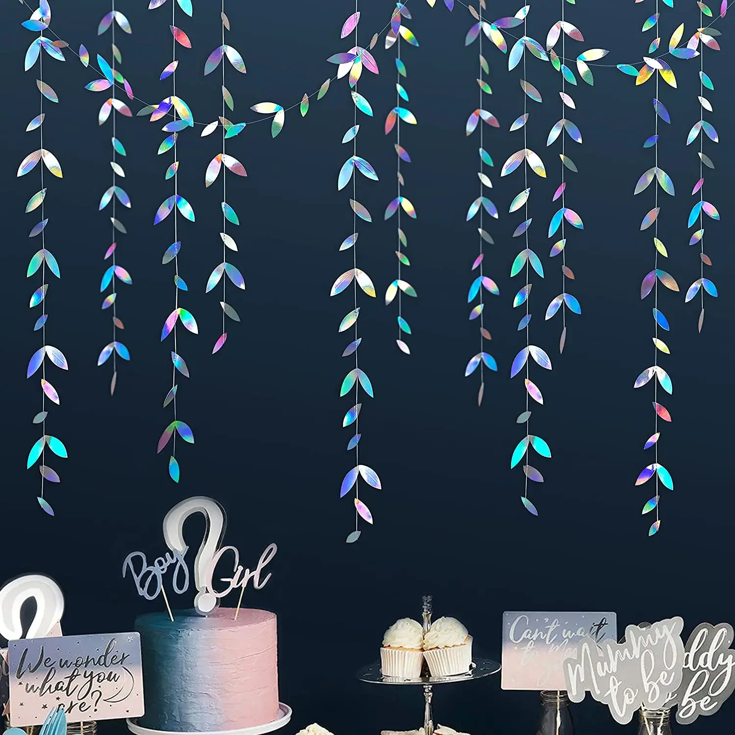 Iridescent Paper Garland