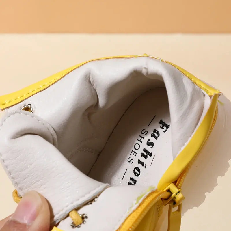 Thumbnail: 2024 New Spring Baby Boots for Girls Leather Waterproof Boys Rubber Ankle Boots