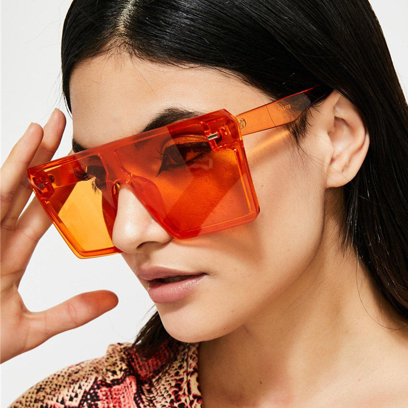 Thumbnail: Colorful Rivet Oversized Sunglasses