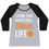 Thumbnail: Living That Basketball Mom Life Women's Tri-Blend Baseball Tee