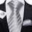 Thumbnail: 8cm Men's Silk Polyester Tie, Pocket Square & Cufflinks Set