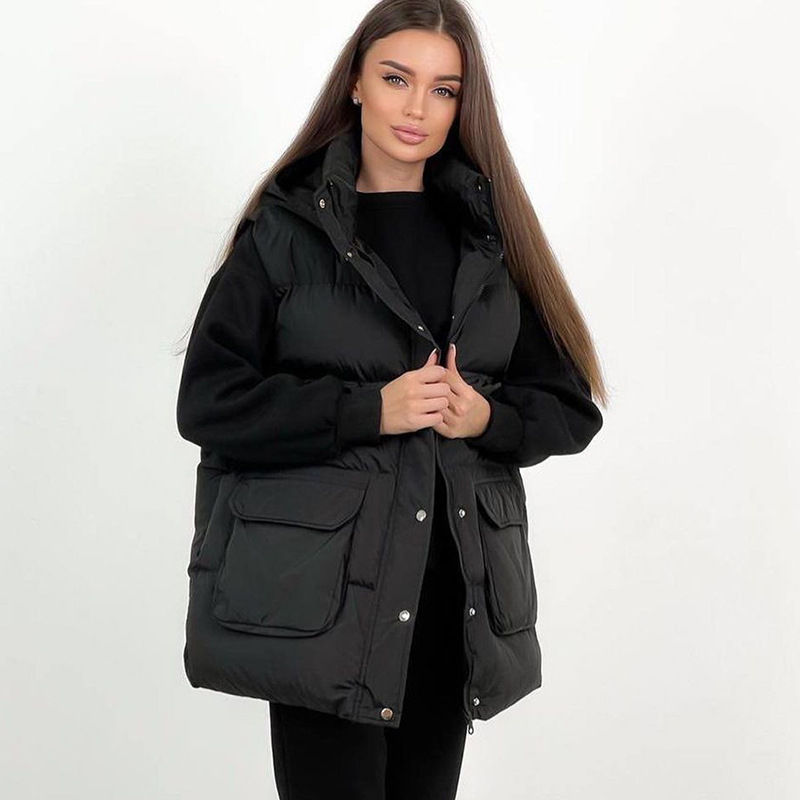Thumbnail: Ladies Puffy Sleeveless Vest Coats