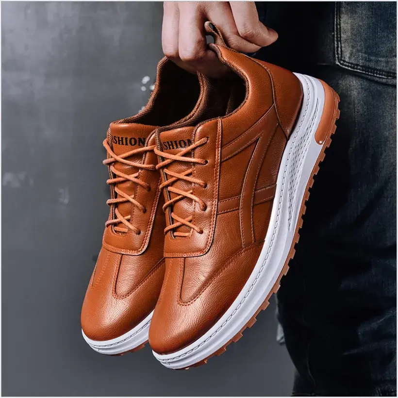 Thumbnail: Fashion PU Leather Casual Shoes