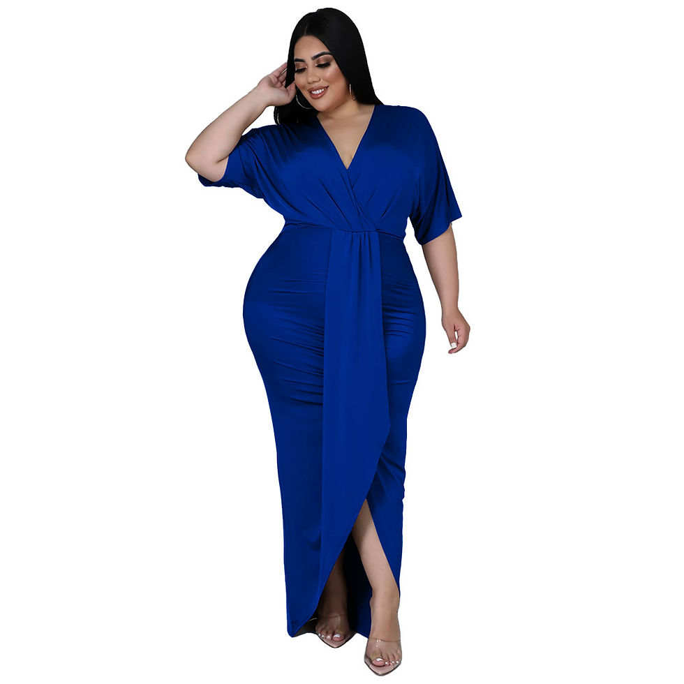 Thumbnail: Plus Size Women's Elegant Dress