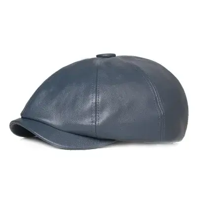 Thumbnail: Retro Octagonal Leather Hat