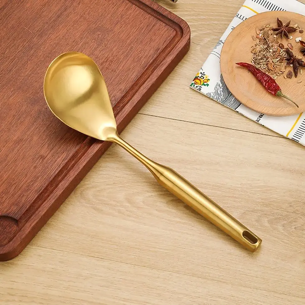 Thumbnail: Gold Stainless Steel Kitchen Utensils